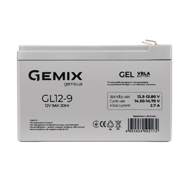 Аккумуляторные батареи Аккумуляторная батарея Gemix GL12-9.0 Серый